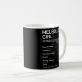 Mug Melbourne Girl Funny Florida Hometown Premium (Devant droit)