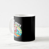 Mug Mele Kalikimaka Hawaiian Christmas Santa Surfing B (Devant gauche)