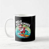 Mug Mele Kalikimaka Hawaiian Christmas Santa Surfing B (Gauche)