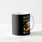 Mug Mele Kalikimaka Pajamas Santa Hawaii Ugly Christma (Devant droit)