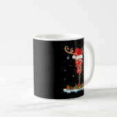 Mug Mele Kalikimaka Santa Hat Reindeer Ukulele Guitare (Devant droit)