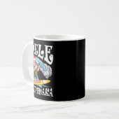 Mug Mele Kalikimaka Santa Surfing Hawaii Christmas  (Devant gauche)