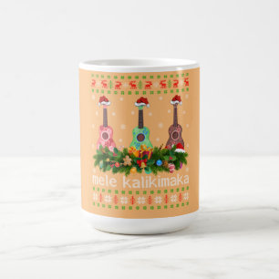 Mug Mele Kalikimaka Ukulele Guitare Cadeau Ukulele
