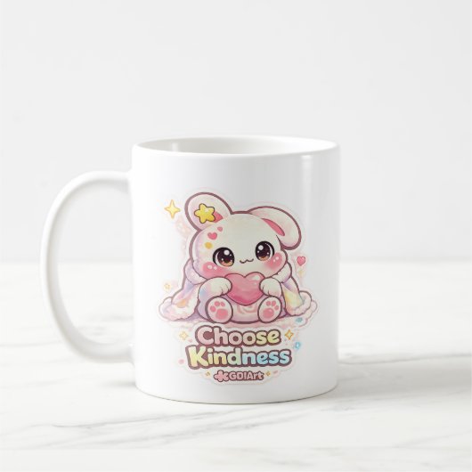 Mug Mello the Mochi Bunny - Choose Kindness (Gauche)