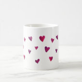 Mug Mélodie de coeur d'aquarelle (Centre)