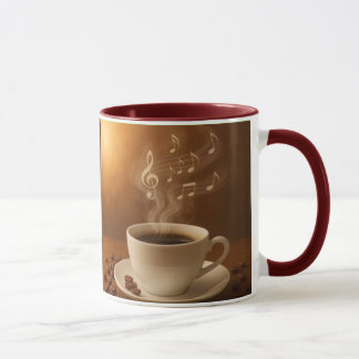 Mug "Melodies in Steam: Musical Coffee Cup Art Mug"