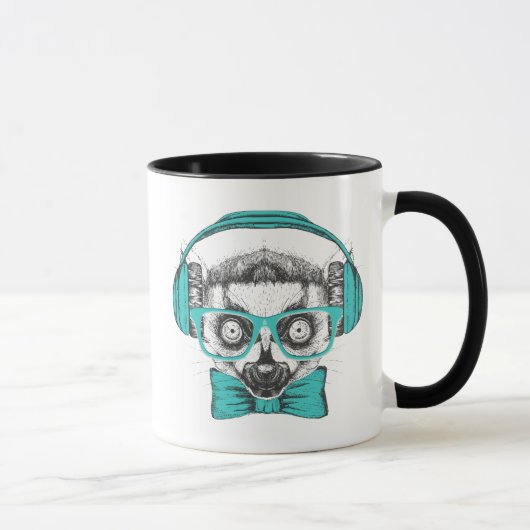 Mug Mélomane du lémur | (Droite)