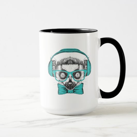 Mug Mélomane du lémur | (Droite)