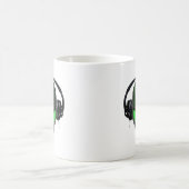 Mug Mélomane étranger du DJ - vert de reptile (Centre)