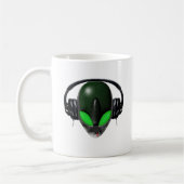 Mug Mélomane étranger du DJ - vert de reptile (Gauche)