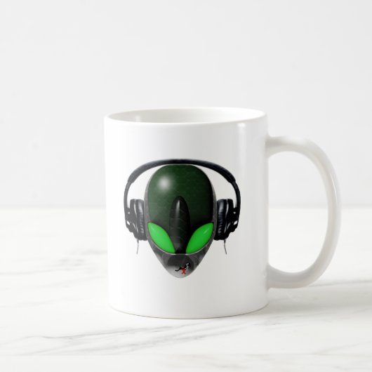 Mug Mélomane étranger du DJ - vert de reptile (Droite)