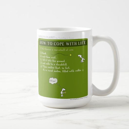 Mug Melon de curveball de vodka de planète de HP5063 (Droite)