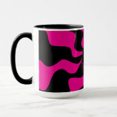 Mug Melt de sourire - Magenta et noir (Gauche)