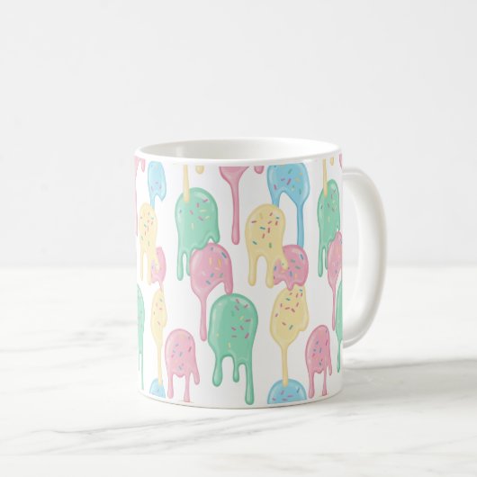 Mug Melting Ice Cream and Sprinkles Pattern (Devant droit)