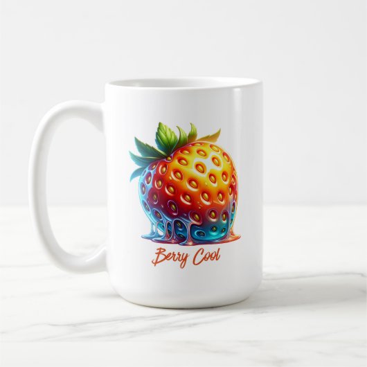 Mug Melting Strawberry-Drippy Art (Gauche)