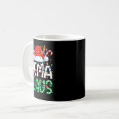 Mug Mema Claus Christmas Lights Pajama Family Matching (Devant gauche)