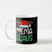 Mug Mema Claus Christmas Lights Pajama Family Matching (Gauche)