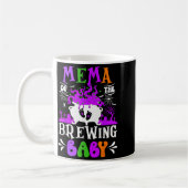 Mug Mema Of The Brewing Baby Grandma To Be Halloween  (Gauche)