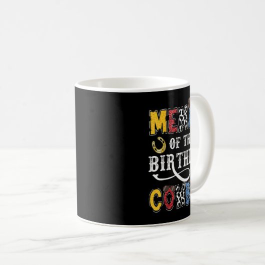 Mug Memaw Of The Birthday Cowboy Western Rodeo Memaw (Devant droit)