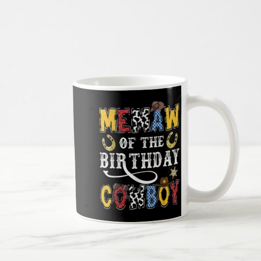 Mug Memaw Of The Birthday Cowboy Western Rodeo Memaw (Droite)