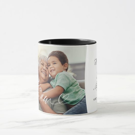 Mug Memaw Script Heart Grateful pour chaque instant ph (Centre)