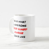 Mug membre de garde couleur, génial (Devant gauche)