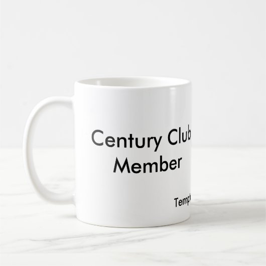 Mug Membre du club de siècle (Gauche)