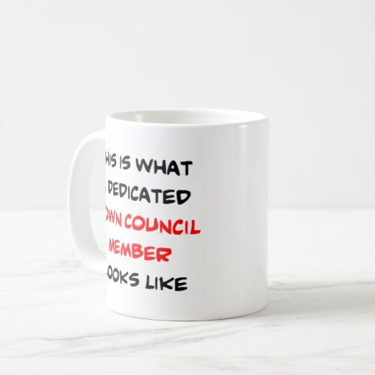 Mug membre du conseil municipal, dévoué (Devant gauche)