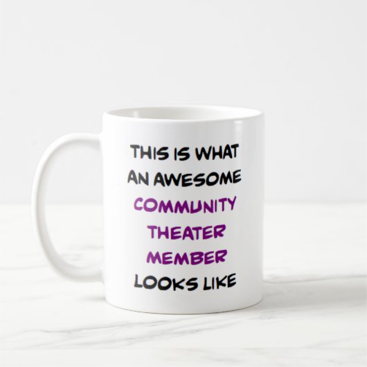 Mug membre du théâtre communautaire, génial (Gauche)