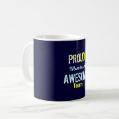Mug Membre fier d'équipe impressionnante (Devant gauche)
