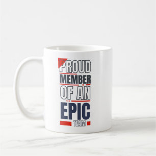 Mug Membre fier d'une équipe de travail épique de bure
