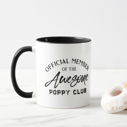 Mug Membre officiel du club Poppy (Avec donut)