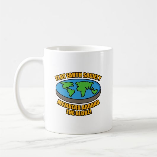 Mug Membres de la société Flat Earth (Gauche)