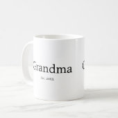 Mug Mémé a créé le nouveau cadeau de mémé (Devant gauche)