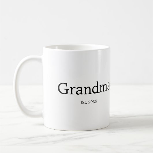 Mug Mémé a créé le nouveau cadeau de mémé (Gauche)