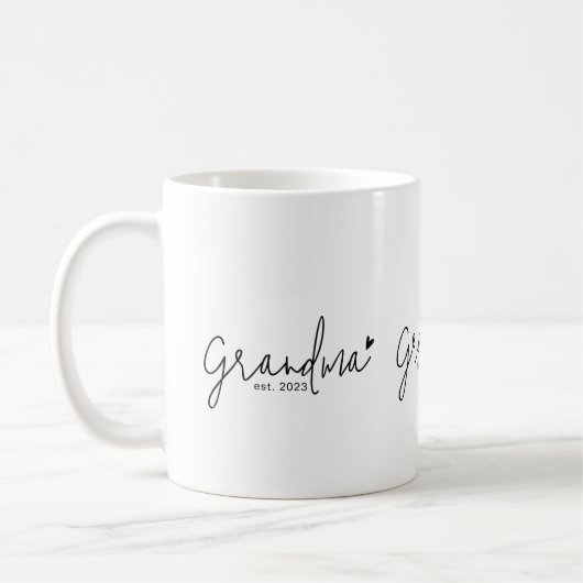 Mug Mémé a créé un nouveau cadeau pour mémé (Gauche)