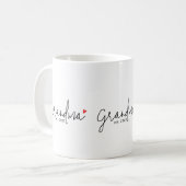 Mug Mémé a créé un nouveau cadeau pour mémé (Devant gauche)