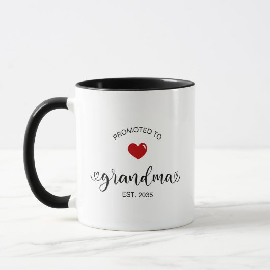 Mug Mémé a établi un nouveau cadeau pour grand-mère (Gauche)