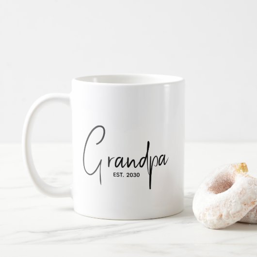 Mug Mémé a établi un nouveau cadeau pour papi (Avec donut)