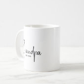 Mug Mémé a établi un nouveau cadeau pour papi (Devant gauche)