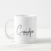 Mug Mémé a établi un nouveau cadeau pour papi (Gauche)