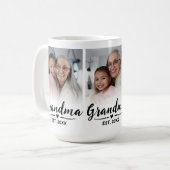 Mug Mémé a établi un script mignon noir 3 Photo (Devant gauche)
