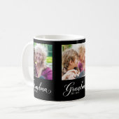 Mug Mémé a établi un script noir 3 Photo (Devant gauche)