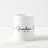 Mug Mémé a établi un script noir minimal (Centre)