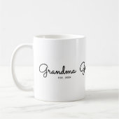 Mug Mémé a établi un script noir minimal (Gauche)