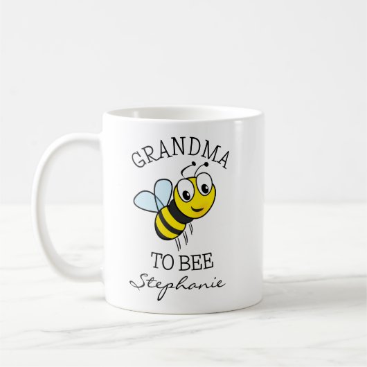 Mug Mémé adorable pour une annonce bébé drôle (Gauche)