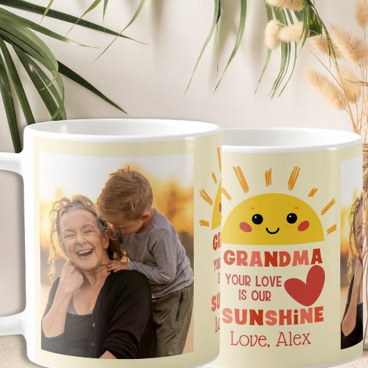 Mug Mémé amour jaune ludique mignon