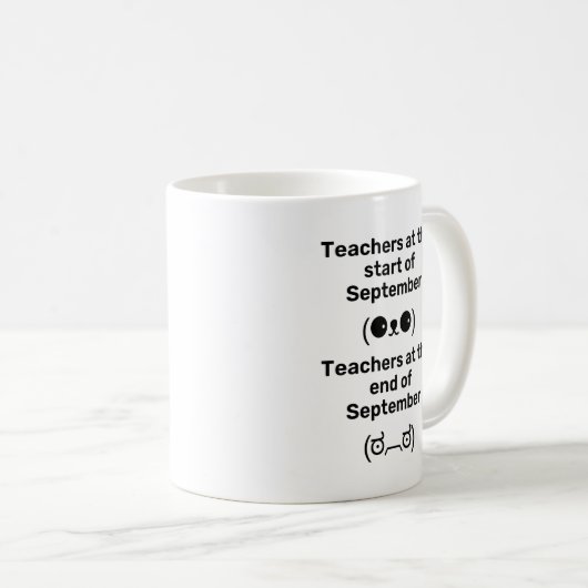 Mug Mème amusant enseignant (Devant droit)