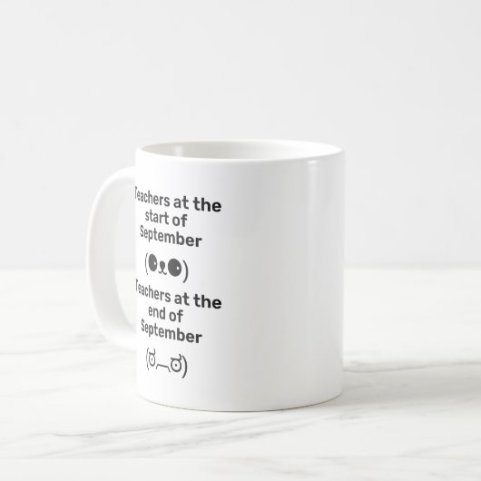 Mug Mème amusant enseignant (Devant gauche)