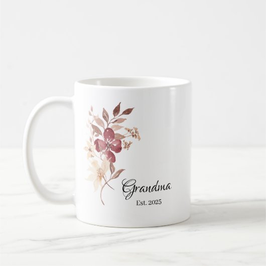 Mug Mémé Année de création – Annonce de nouvelle mémé (Gauche)